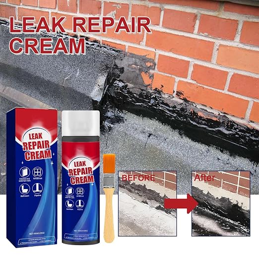 Liquid Sealer – Roof Coating, Waterproof Agent | Liquid Gap Filler for Tile Gutter Concrete Bathroom Wall Leak Protection Outdoor Floor Crack Repair Long-Lasting Seal Exterior Interior Fix