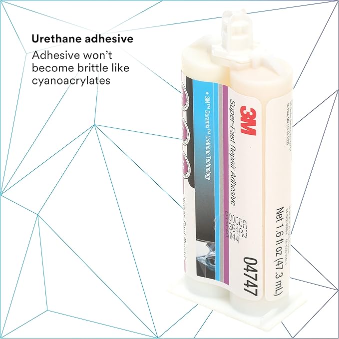 3M 04747-12PK Duramix Super Fast Adhesive - 50 ml (Pack of 6)