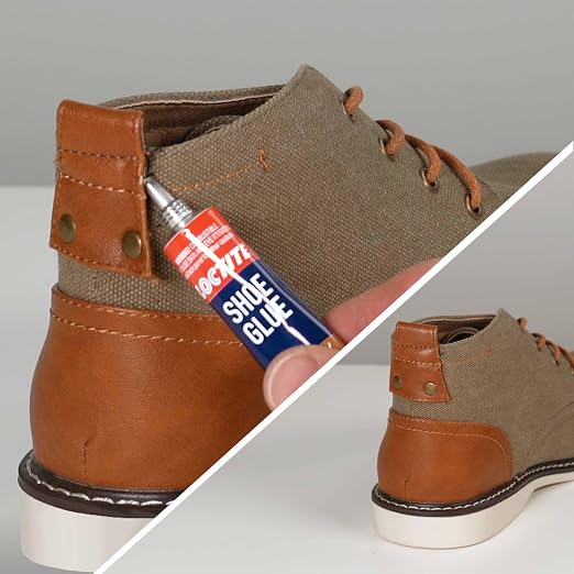 Loctite Shoe Glue, Strong & Flexible Fabric Glue, Resistant to Water, Impact, & Vibrations, Dries Clear - 0.6 fl oz Bottle, 1 Pack