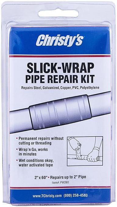 Christy's Slick-Wrap Pipe and Hose Repair Kit, 2" x 60"