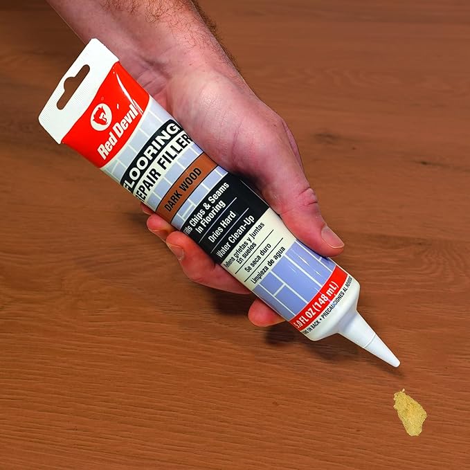 Red Devil 056045 Flooring Repair Filler, 5 oz., Dark Wood, 4 Pack