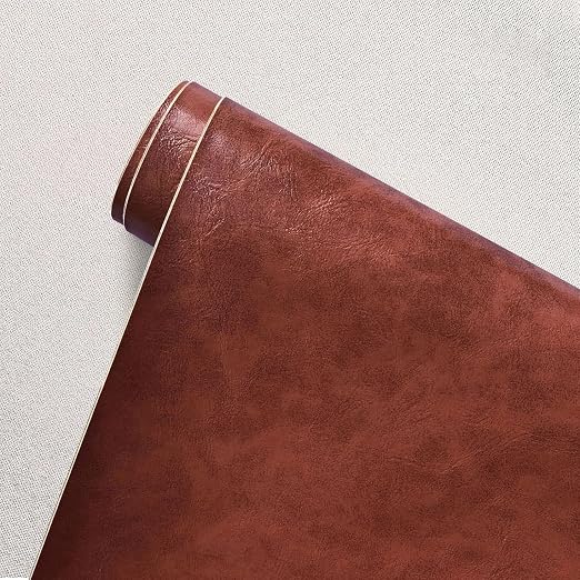 Large Leather Repair Patch for Couches 100 x 138 cm Leather Repair Tape Self,Repair Patch Self Adhesive Waterproof for Couches, Furniture, Kitchen Cabinets, Car Seats Reddish Brown