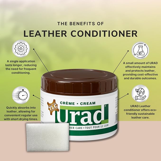 Leather Conditioner 7oz (200g) Dark Brown – Superior Conditioning and Color-Restoration for Dark Brown Leather Shoes, Bags, Furniture, and More!