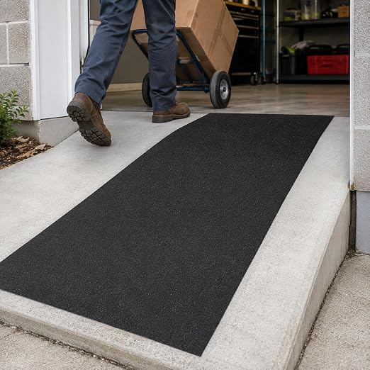 Extra Wide 24in x 40ft Black Anti Slip Tape, 80 Grit Waterproof Non Skid Grip Tape Roll for Ramps, Decks, Boat Decks, Warehouse Floors, Garages, Indoor & Outdoor Use