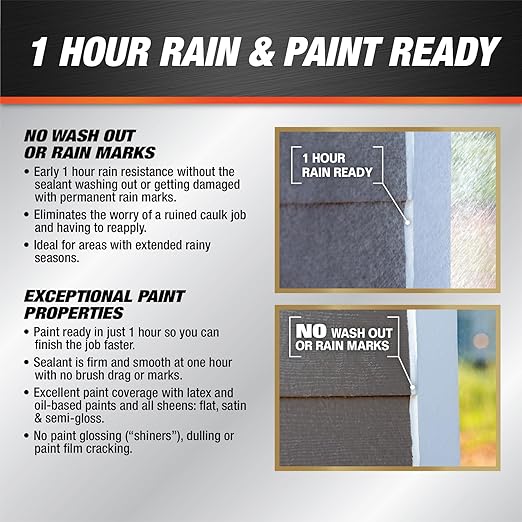 DAP Dynaflex Ultra Advanced Exterior Sealant,Light Gray,10.1 Oz (7079818219),(Pack of 6)