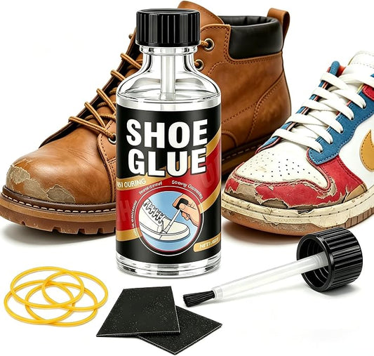Shoe Glue, Waterproof Clear Shoe Sole Repair Adhesive, Heavy Duty Shoe Glue for Fixing Cracks and Peeling Soles on Boots, Sneakers, Leather, Rubber, and Canvas（30g）