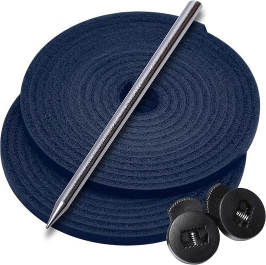 AliBall Baseball Glove Lace Kit - 2x80 Leather Laces w/Needle & Locks | Relacing Repair Kit for Baseball/Softball + Guide