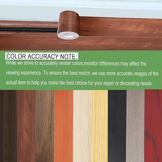 Wood Grain Repair Tape, 5.9 inch X 32ft Self Adhesive Wood Colored Tape for Tables, Chairs, Baseboards, Doors, Windows, Floors, Handicraft DIY.
