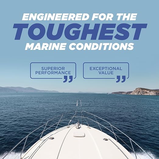 5200 Marine Sealant - Fast-Cure, High-Bond, UV-Resistant Underwater Marine Adhesive Sealant for Boats, Hulls, Decks, and RVs - with Gloves, Nozzle, White 10 oz
