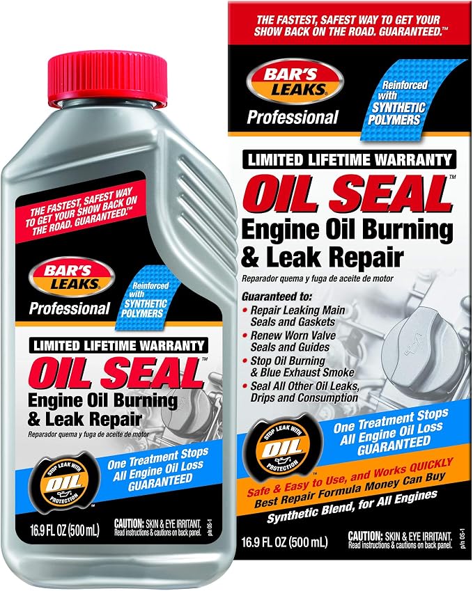 Bar's Leaks OS-1 Oil Seal Engine Oil Burning and Leak Repair, 16.9 oz.