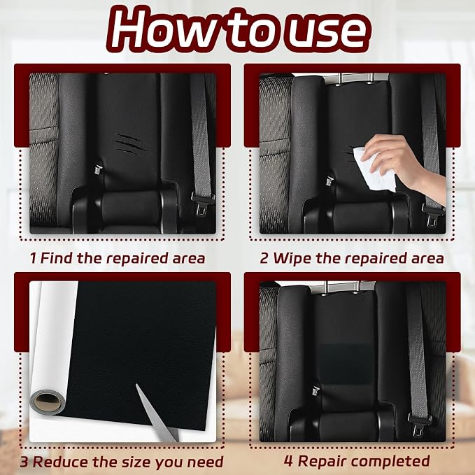 1Pcs Leather Repair Patch, Blue Self Adhesive Leather Repair Patch Kit 15.7x59 Inch, Large Vinyl Leather Repair Tape for Furniture, Car Seat, Couch, Sofa, Chair, Boat Seat