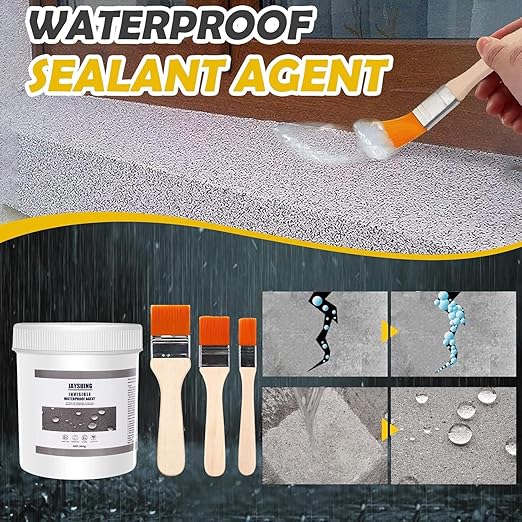 21 OZ (600g) Transparent Waterproof Coating,Super Strong Waterproof Anti-Leakage Agent,Waterproof Insulating Sealant,Invisible Waterproof Agent Roofs,Walls, Garden,Bathroom,Kitchen Indoor (2)
