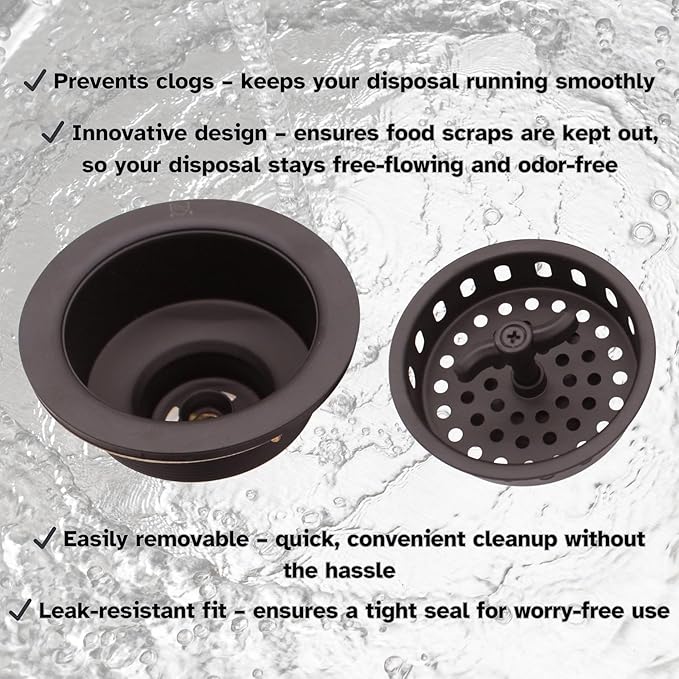 Westbrass A213-12 3-1/2" Wing Nut Twist Style Large Kitchen Sink Basket Strainer, Oil Rubbed Bronze