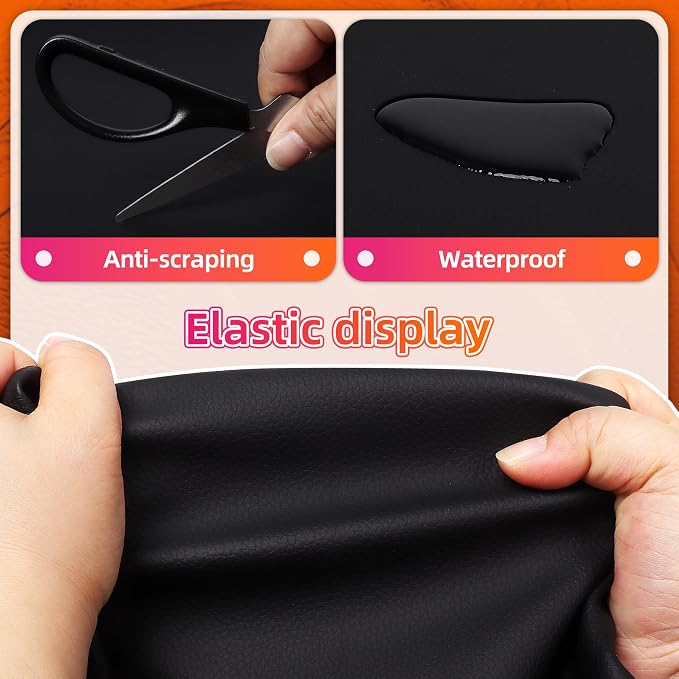 Meneng Self-Adhesive Leather Repair Patch: 17"x79" Cat Scratches Vinyl Repair Tape - Scratch-Resistant Furniture Patch Kit for Sofa Couch & Car Seat