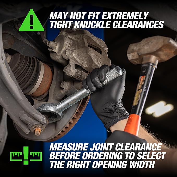 OEMTOOLS 37201 5-Pc Ball Joint Removal Tool Kit, Pickle Fork Tie Rod Removal Tool Set, Rust Resistant Finish, Sturdy Case Included, 1-1/8", 1-5/8",1-3/8", 1", 3/4"