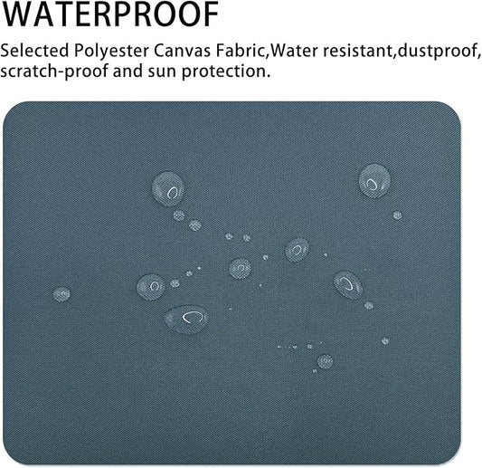 Gheeidau Canvas Repair Patch 9×11 Inch 3Pcs Waterproof Self-Adhesive Fabric Repair Patch for Tents,Boat Cover,Pop Up Canopy,Patio,Bags,Car Seats,Sofas,Furniture Cover(Denim Blue)