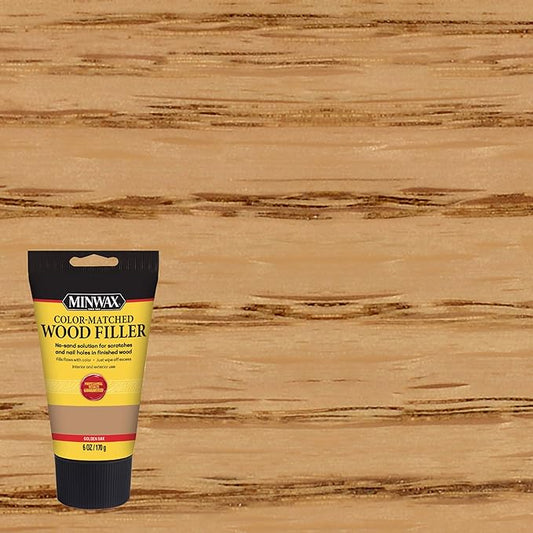 Minwax Color-Matched Wood Filler, Golden Oak, 6 oz (Pack of 2)