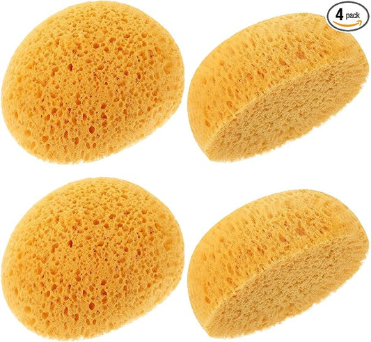 Molain 4 PCS Knockdown Texture Sponge, Orange Peel Texture Sponges for Patch Repair Ceiling Drywall Wall Knockdown Texture Tool Clay sponges for Pottery Cleaning