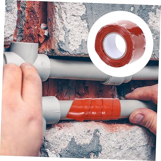 Flexible Rubberized Tape for Leaks Silicone Sealant Pipe Repair Tape Corrosion Resistant Leak Seal for Faucets Water Joints Heating and Sewer Fixing