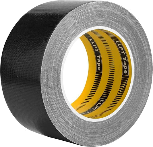 LLPT Duct Tape Premium Grade 2.36 Inches x 108 Feet x 11 Mil Easy Tear Residue Free Strong Adhesive Color Black (DT242)