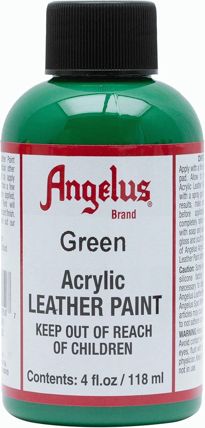 Angelus Acrylic Leather Paint, 4 Fl Oz (Pack of 1), Green
