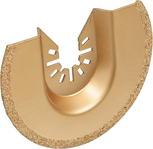 Rockwell RW8946 Sonicrafter Oscillating Multitool 3-1/8-inch Universal Fit Carbide Grit Semicircle Blade