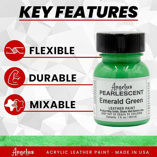 Angelus 1 oz Leather Paint, 1 Fl Oz (Pack of 1), Emerald Green