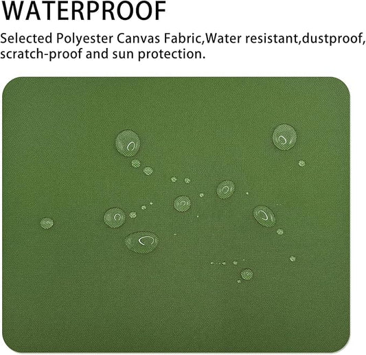 Gheeidau Canvas Repair Patch 9×11 Inch 3Pcs Waterproof Self-Adhesive Fabric Repair Patch for Tents,Boat Cover,Pop Up Canopy,Patio,Bags,Car Seats,Sofas,Furniture Cover(Army Green)