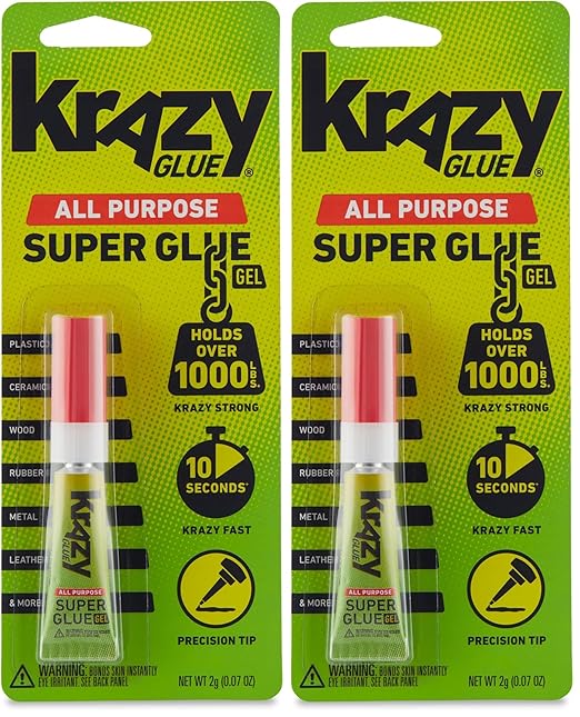 Krazy Glue, All Purpose Gel, Precision Tip, 2 g (Pack of 2)
