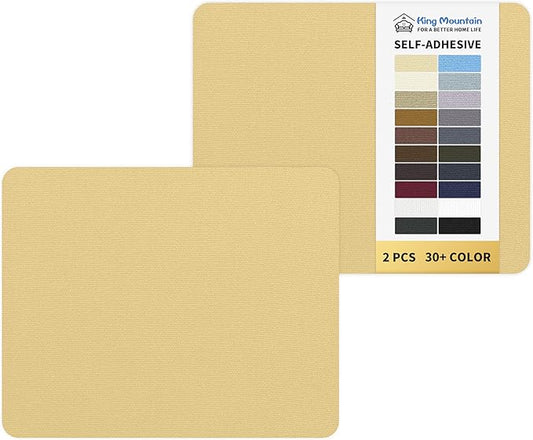 KING MOUNTAIN Canvas Repair Patch 9 x11 Inch 2 Pcs Self-Adhesive Waterproof Fabric Patch for Sofas, Tents, Furniture,Tote Bags, Car Seats (Beige-1)