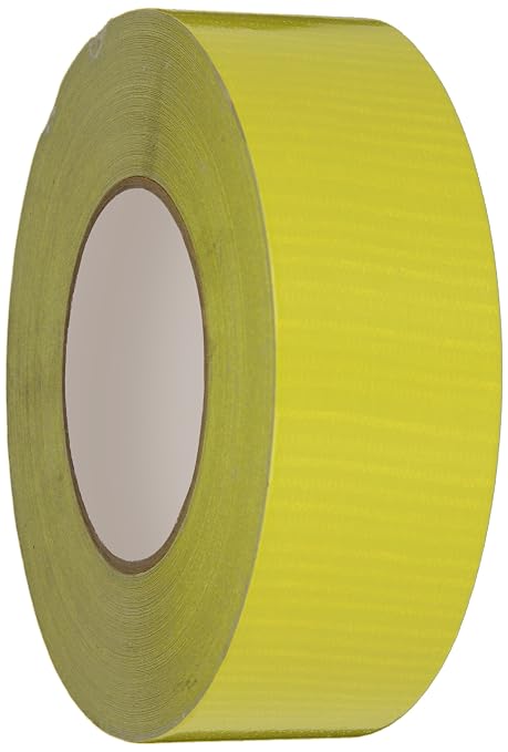 Nashua 2280 Polyethylene Coated Cloth Multi-Purpose Duct Tape, 55m Length x 72mm Width, Yellow