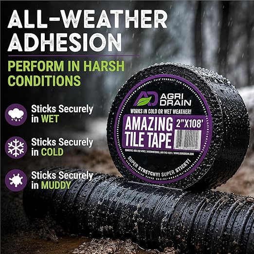 Amazing Tile Tape 2" x 108' Strong Adhesive Waterproof Tape