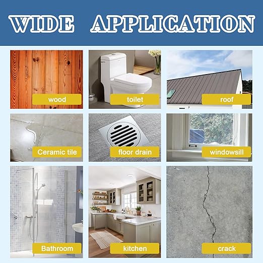 Waterproof Glue,Invisible Agent,Strong Waterproof Transparent Sealant,for Bathroom, Kitchen, Garden, Roofs, Walls (2, Kilograms)