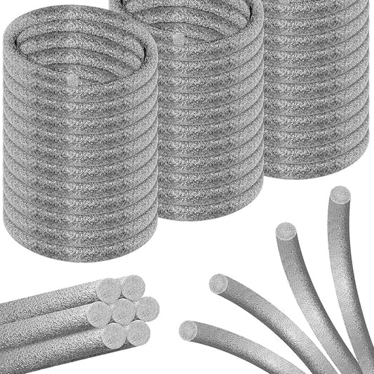 Backer Rod Foam Gap Filler Crack Filler for Concrete Repair Caulk Saver Backing Rod Concrete Expansion Joint Rope Caulk for Sealing Gaps, Expansion Joints, Crack Filling (Gray, 1/4 Inch x33 Ft)