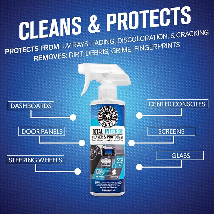 Chemical Guys Leather Cleaning And Conditioning Kit With Storage Bag Total Interior Cleaner Microfiber Towels And Applicators Giftable Car And Home Care Set