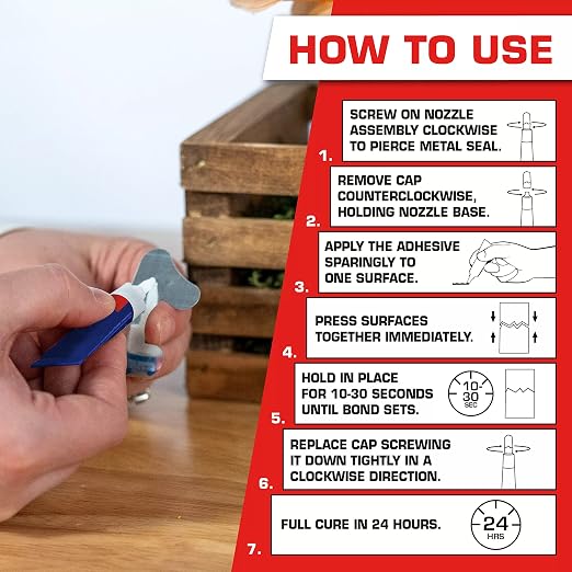Loctite Super Glue Liquid, Clear, 0.07 fl oz Tube, 2 Pack - Superglue for Plastic, Wood, Metal, Crafts & Repair, Cyanoacrylate Adhesive Instant Glue, Quick Dry