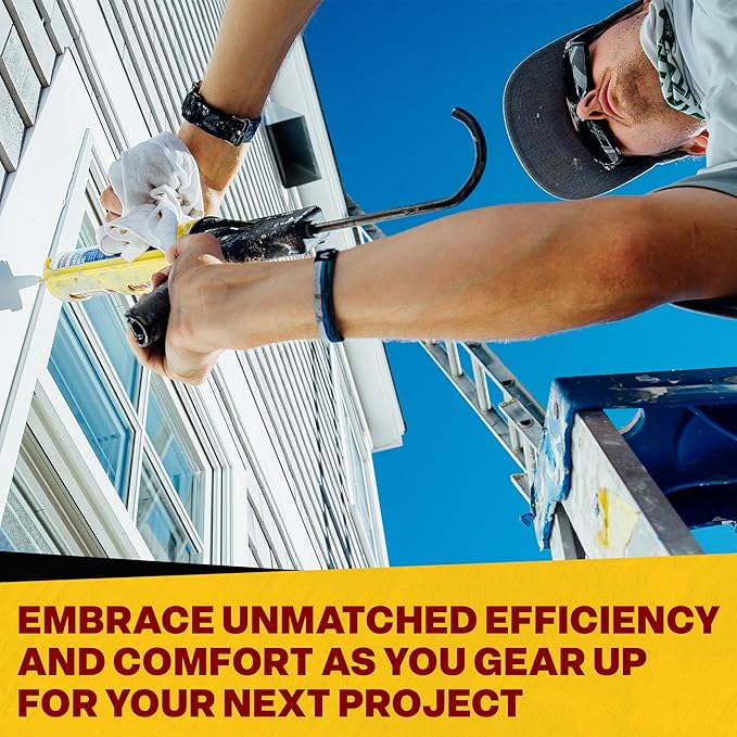 Dripless Brand ETS3000 Composite Caulk Gun for gunning 10oz / 300ml Sealant or Adhesive Cartridges - 18:1 Thrust Ratio - Unibody Revolving Cradle - Optional Drip/Dripless switch - ProBuilder Grade