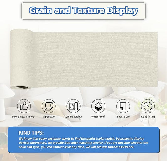 KING MOUNTAIN Canvas Repair Tape,Outdoor Gear Patch, 4×63 Inches,Waterproof,Self-Adhesive for Repairing Boat Covers,Sun Shades,Sofas,Tents,Lounge Chairs,Awnings (Rice Coffee)