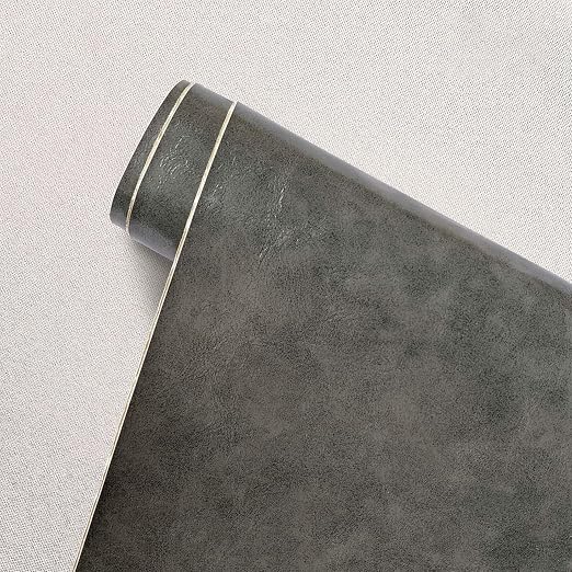 Large Leather Repair Patch for Couches 50 x 138 cm Leather Repair Tape Self,Repair Patch Self Adhesive Waterproof for Couches, Furniture, Kitchen Cabinets, Car Seats Dark Gray