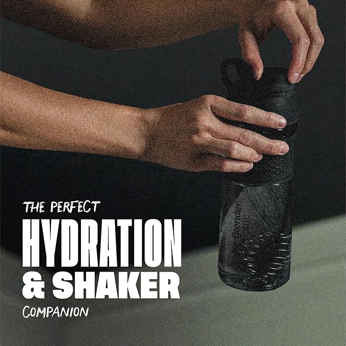 BlenderBottle SportMixer Shaker Bottle Perfect for Protein Shakes and Pre Workout, 28-Ounce, Plum