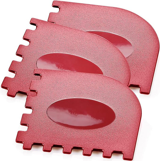 3 Set Plastic Grill Pan Scraper Tool for Griddle Cleaner and Cast Iron Accessories - Kitchen Cleaning Tool Kit
