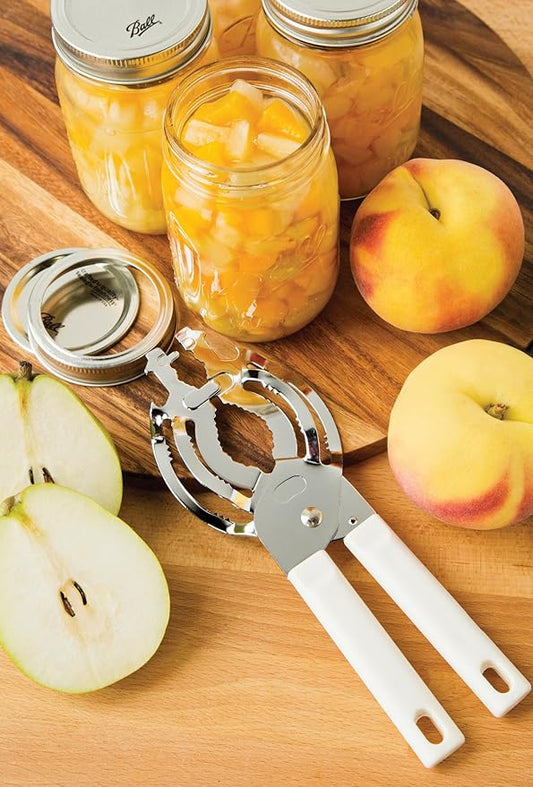 Farm to Table Jar and Bottle Vise/Opener, White, 0.5 x 3.25 x 9 inches