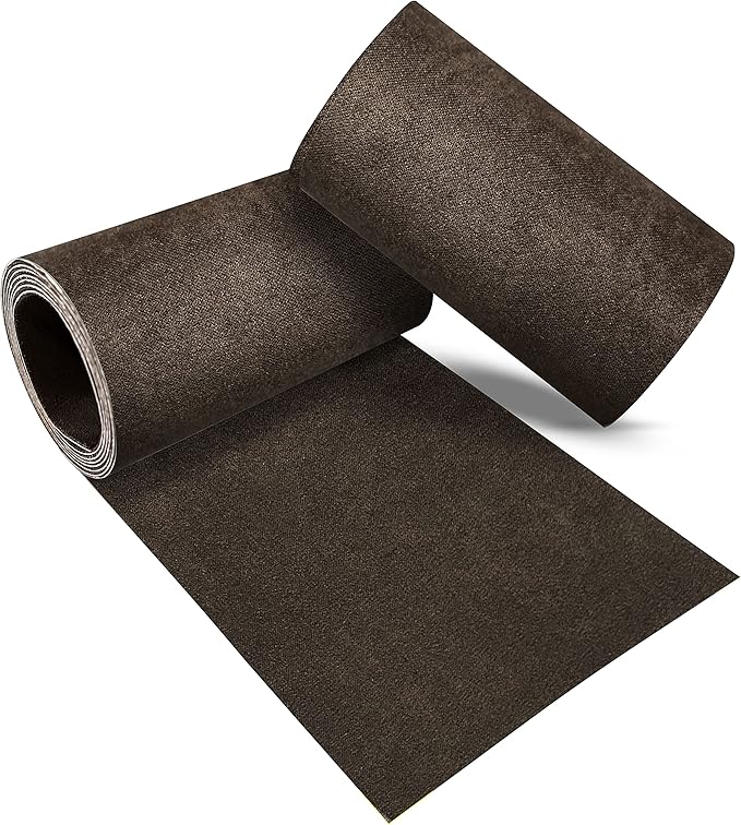 Azobur Rectangular Velvet Repair Patch, Self-Adhesive Flannel Fabric Patch, Multi Colors, Microfiber Patch，Can be Used to Patch Sofas, Car Seats, Handbags, Jacket Holes and Tears (Dark Brown)