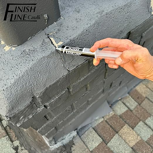 – Acrylic Urethane Elastomeric Sealant – Pre-Filled Precision Caulk Gun – Aluminum Gray – 1 oz Tube – Flexible & Durable Sealant for Trim, Baseboards, and Small Cracks