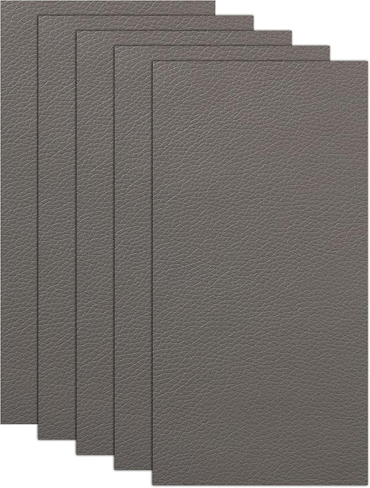2PCS Leather Repair Patch,Car Accessories Universal PU Vinyl Self Adhesive Leather Repair Patch for Car Upholstery Seat,Ideal for Covering Tears,Scratches (Gray)