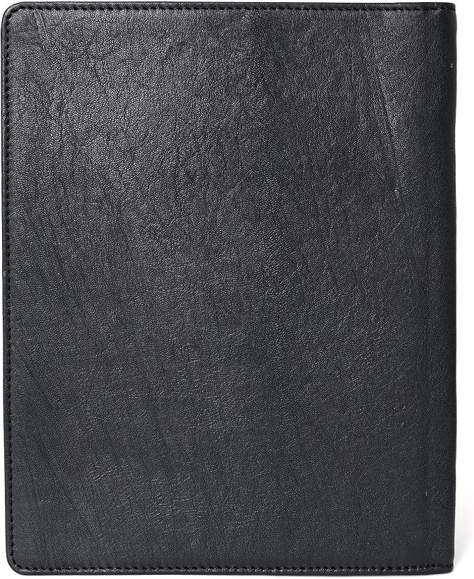 Merbaa Handmade Leather File Folder for Men & Women – Premium Grain Letter Size Document Holder – Resume & Paper Organizer – Rustic Padfolio for Office, Meetings & Interviews