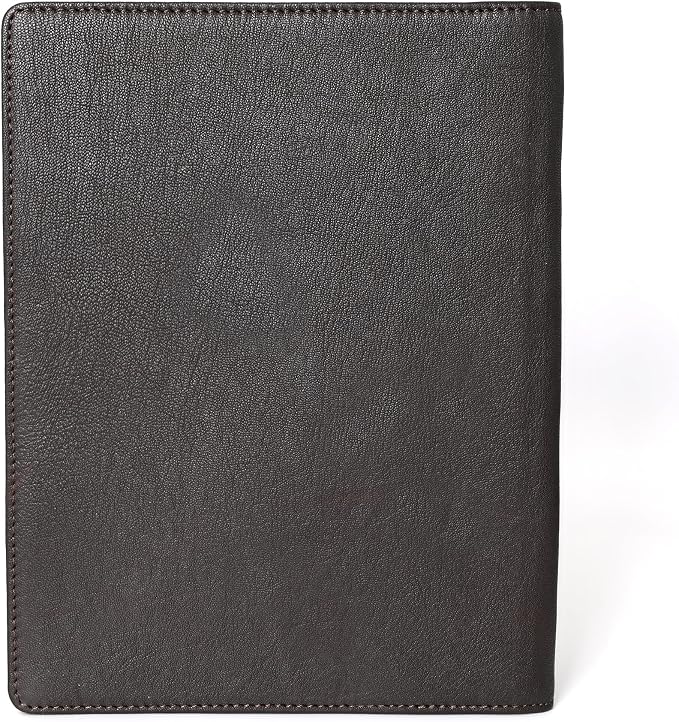 Handmade Premium Grain Leather File Cover for Men and Women - Letter Size Document File Organiser for Resumes, CVS, and Important Papers