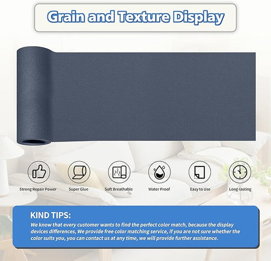 KING MOUNTAIN Canvas Repair Tape,Outdoor Gear Patch, 4×63 Inches,Waterproof,Self-Adhesive for Repairing Boat Covers,Sun Shades,Sofas,Tents,Lounge Chairs,Awnings (Dark Grey-1)