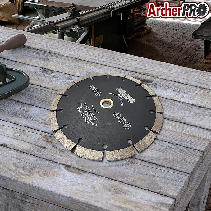 Archer PRO 5" in. Tuck Point Diamond Blade for Mortar Grooving and Removal. Tuck pointing mortar tools for brick mortar repair and mortar removal. Granite cutting and grout removal blade.