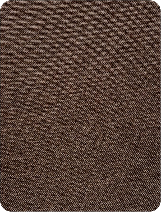 KING MOUNTAIN Coarse Linen Repair Patches, Self-Adhesive Linen Fabric Patches, 8X11 inch, Multi Color, Can be Used for Linen Sofa Repair (8" x 11",Coffee Brown)